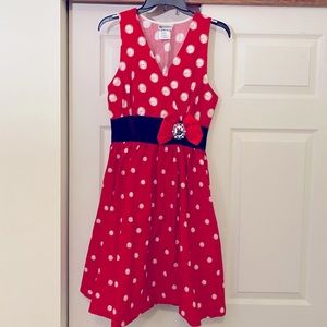 Disney Parks Authentic small Minnie Mouse Disneybound dress